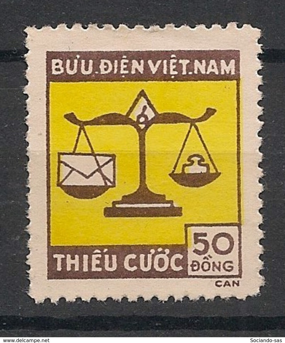 NORTH VIETNAM - 1955 - Taxe TT N°Yv. 1 - 50d Brun Et Jaune - Neuf Luxe ** / MNH / Postfrisch - Viêt-Nam