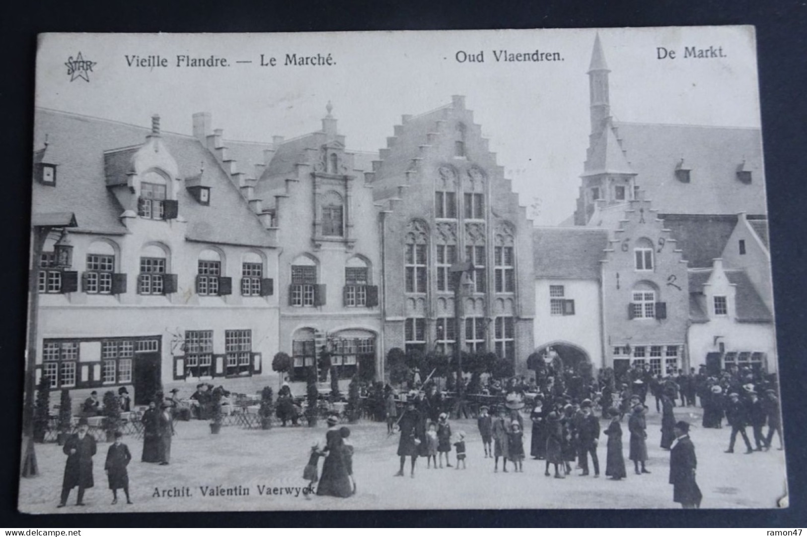 Vieille Flandre, Le Marché - Oud Vlaendren, De Markt  -  Archit. Valentin Vaerwyck - Ausstellungen