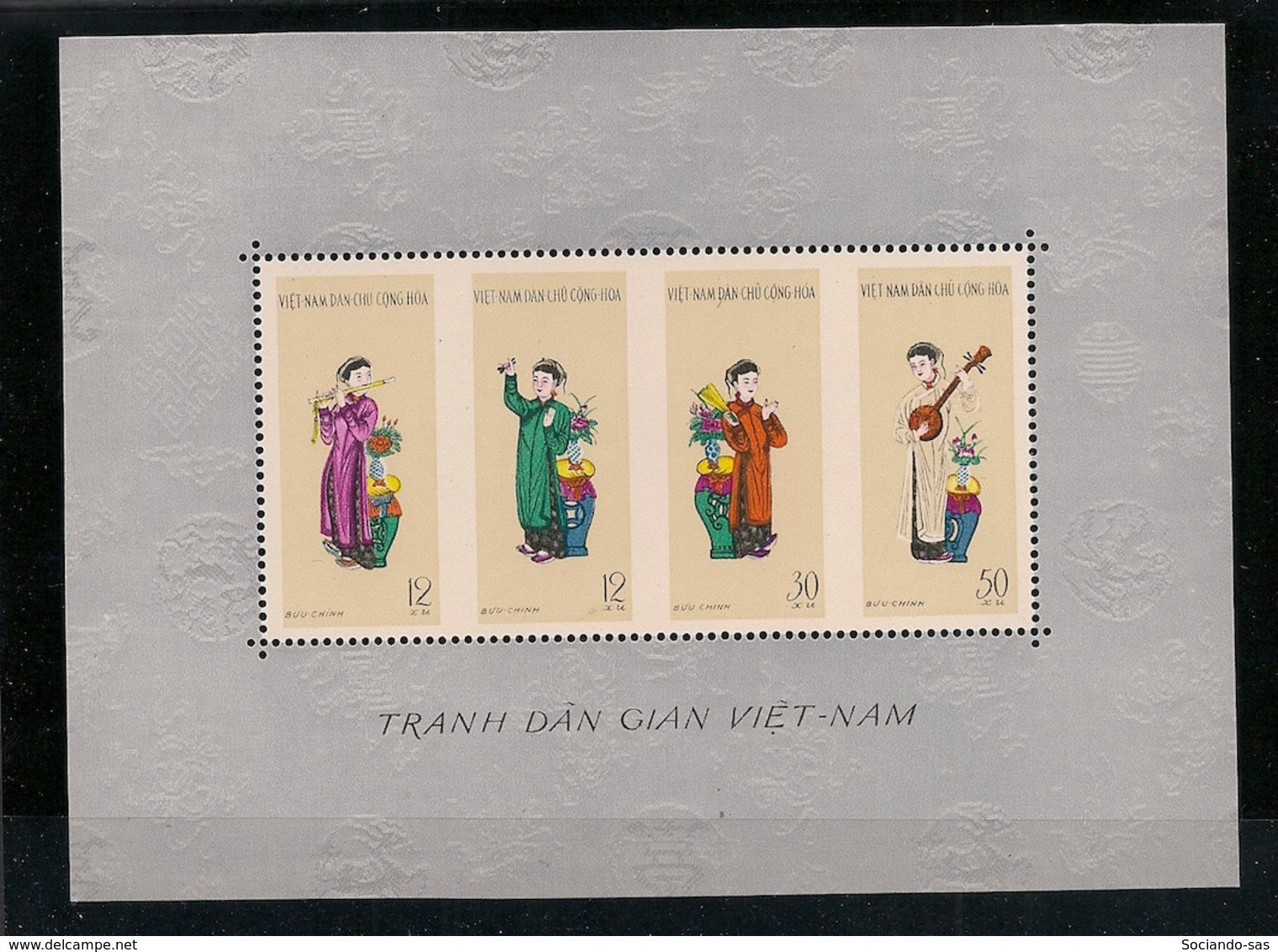 NORTH VIETNAM - 1961 - Bloc Feuillet BF N°Yv. 5  Artists  - Neuf Luxe ** / MNH / Postfrisch - Viêt-Nam