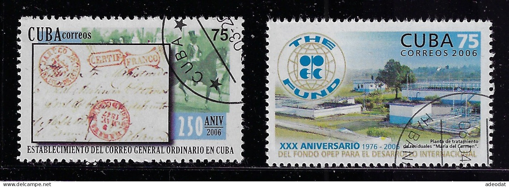 CUBA 2006 SCOTT 4561,4563 CANCELLED - Used Stamps