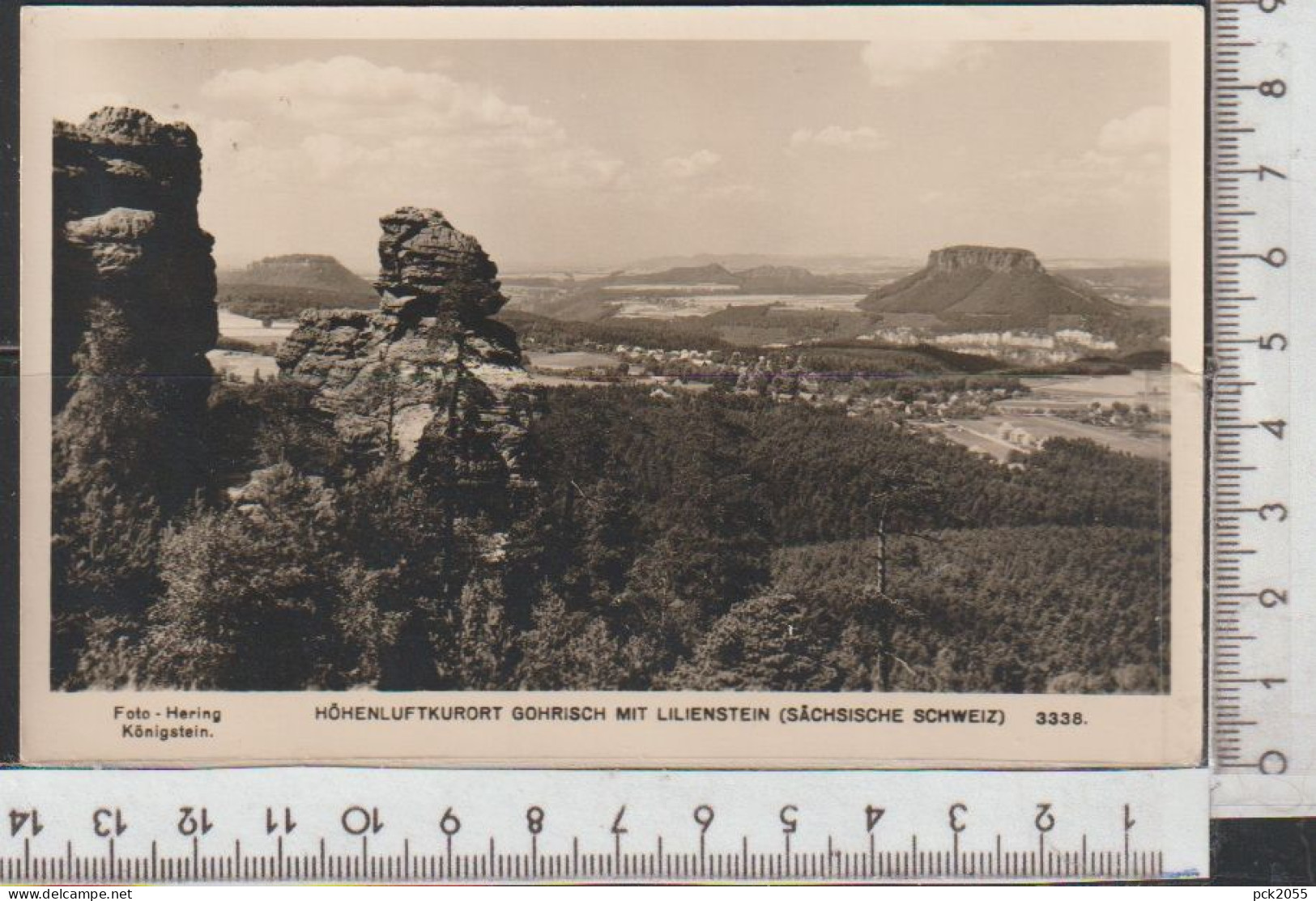 Höhenluftkurort GOHRISCH  Mit Lilienstein Sächs. Schweiz,  (AK 3718) Gelaufen 1957 Günstige Versandkosten - Gohrisch