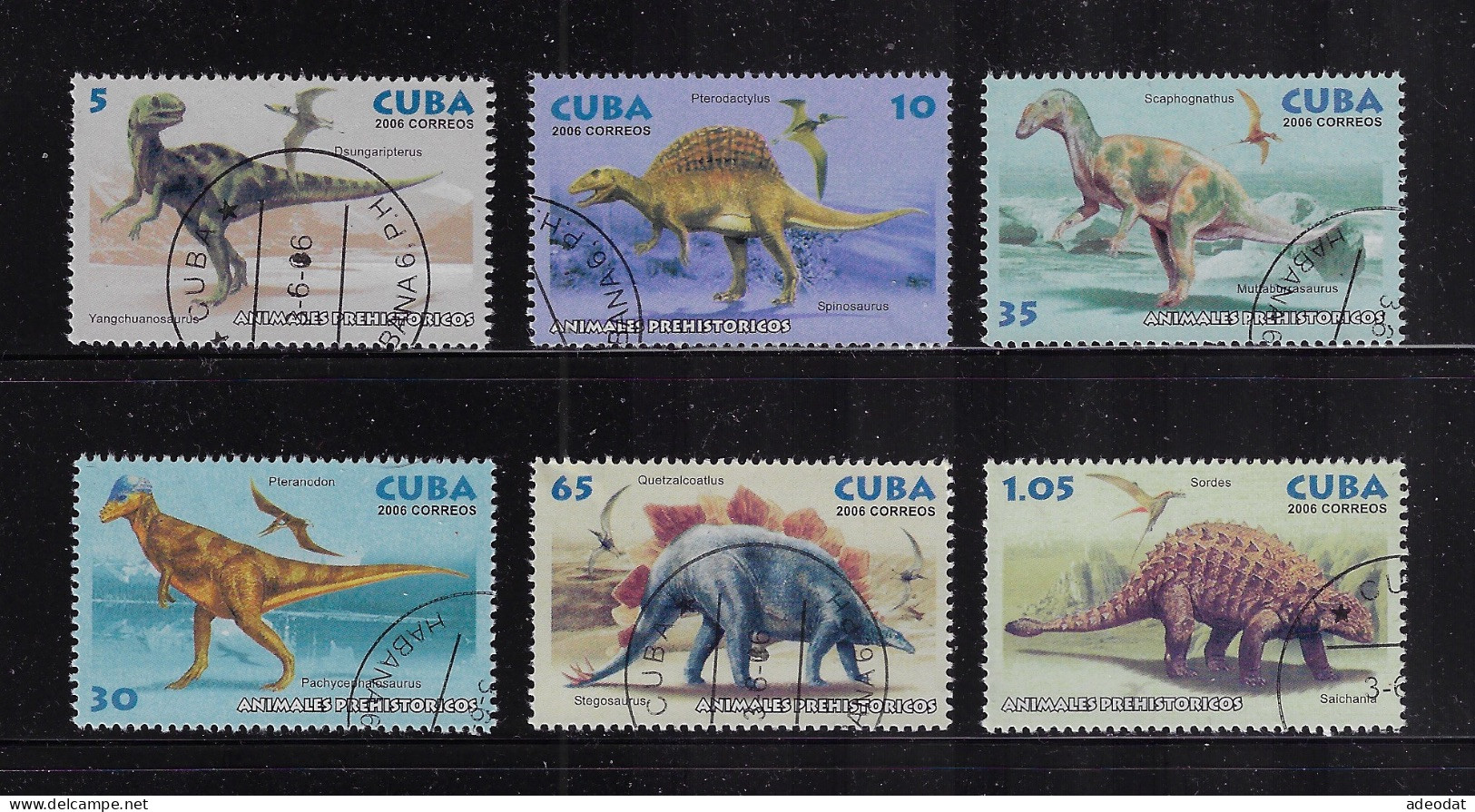 CUBA 2006 SCOTT 4579-4584 CANCELLED - Used Stamps