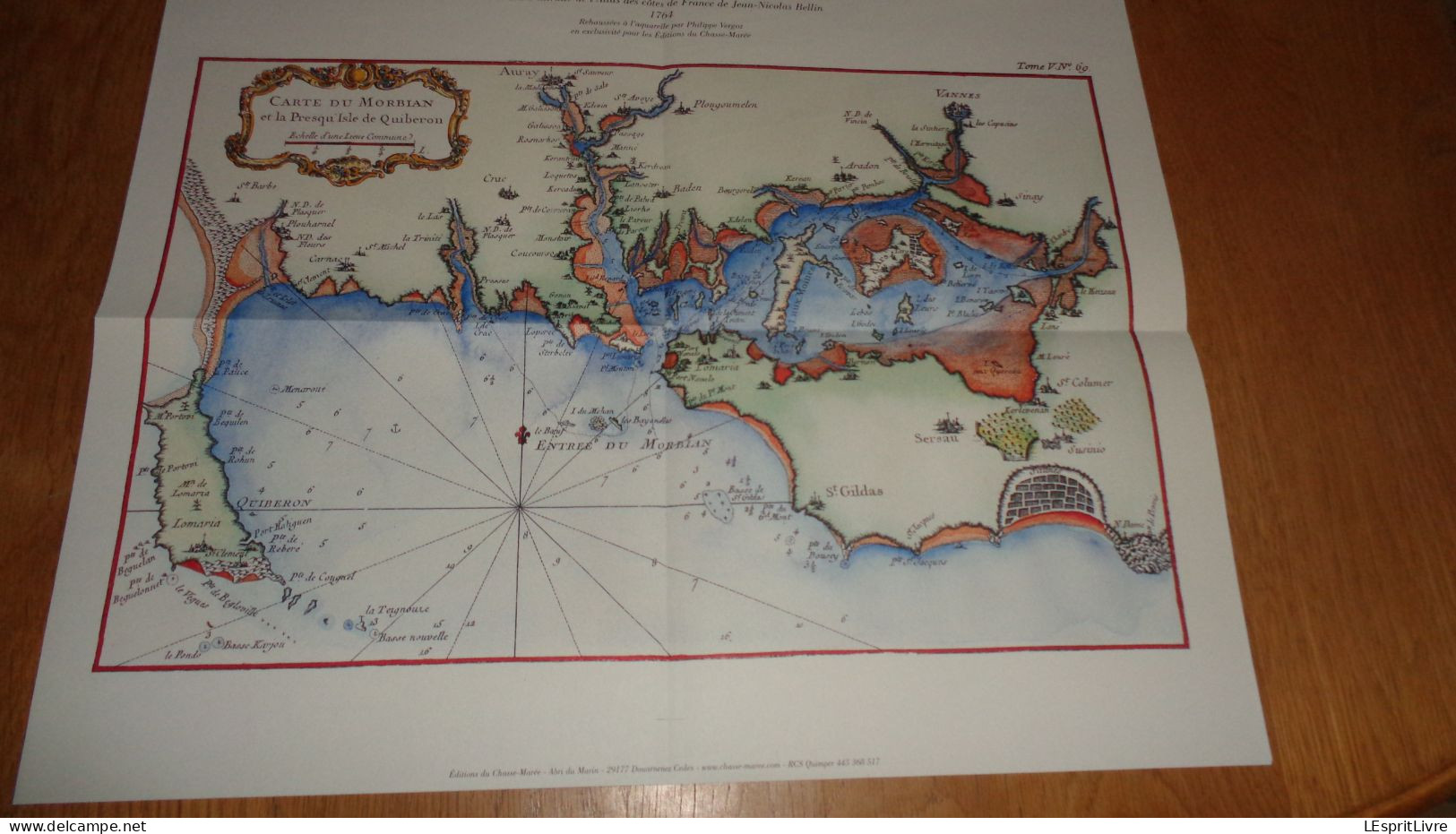 ATLAS MARITIME DES CÔTES DE FRANCE 1764 Bellin Régionalisme Port Marine Ville Navigation Fort Cartographie Carte