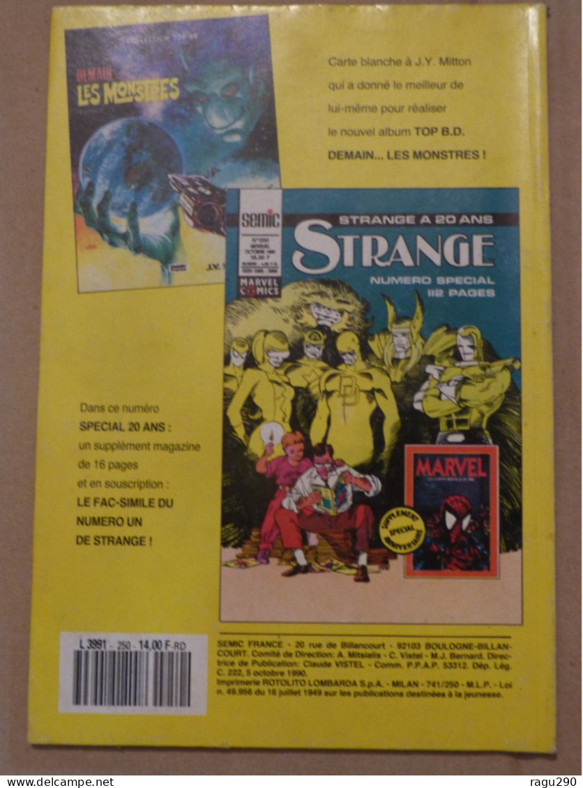 SPECIAL STRANGE ORIGINES  N°  250  Bis - Strange