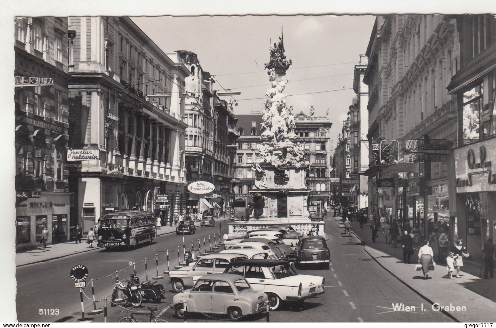 D4028) WIEN I - GRABEN - Mit Altem BUS U. Tollen AUTO DETAILS - Belvedere