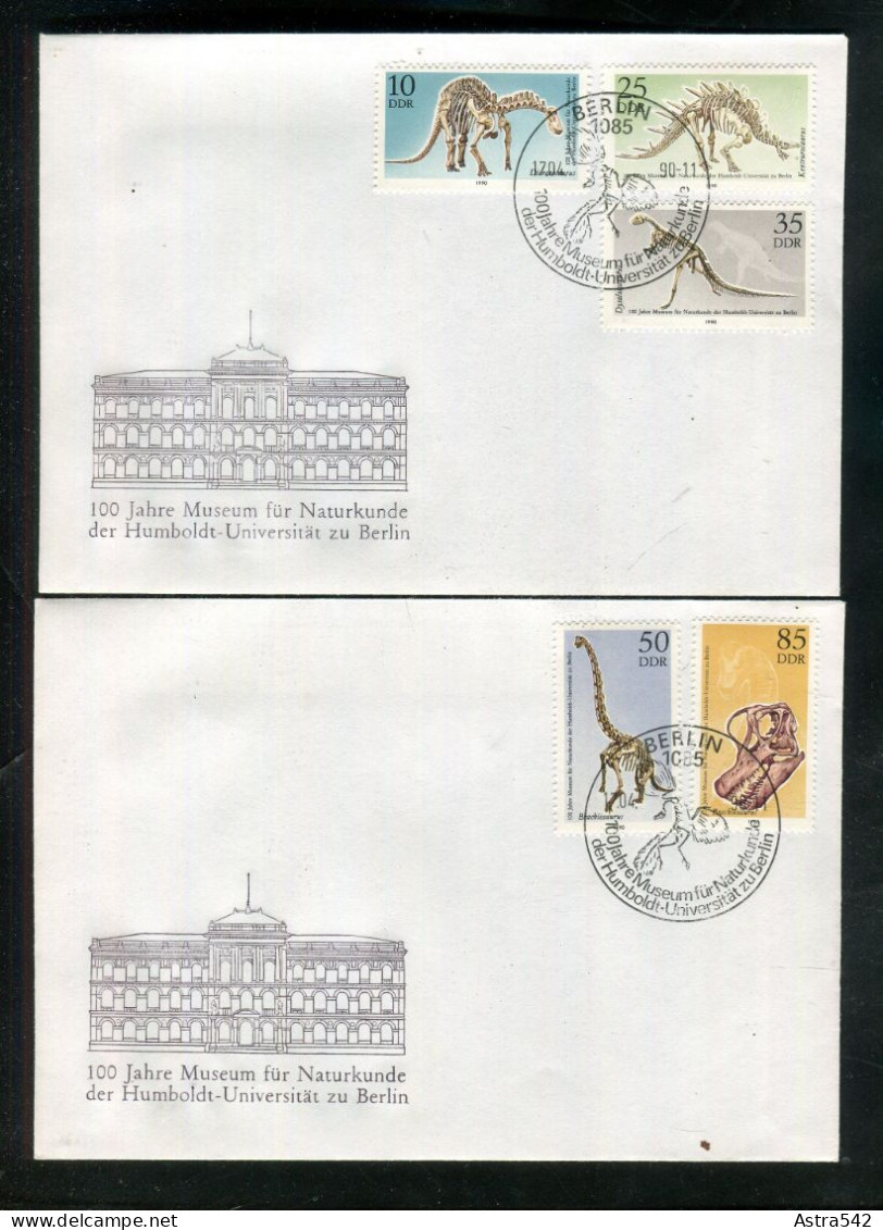 "DDR" 1990, Mi. 3324-3328 Auf 2 FDC (20220) - 1981-1990