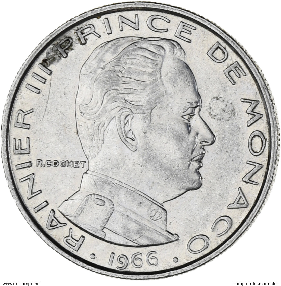 Monnaie, Monaco, Rainier III, Franc, 1966, SUP, Nickel, Gadoury:MC 150, KM:140 - 1960-2001 Nouveaux Francs