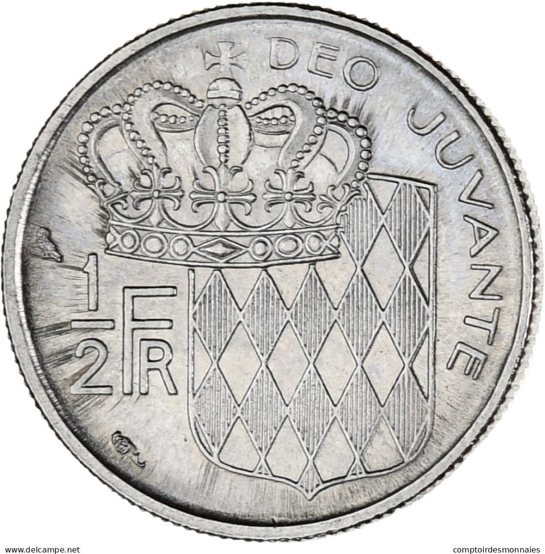 Monnaie, Monaco, Rainier III, 1/2 Franc, 1965, SPL, Nickel, KM:145 - 1960-2001 Nouveaux Francs
