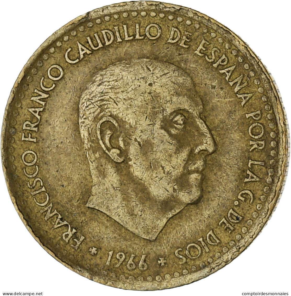 Monnaie, Espagne, Francisco Franco, Caudillo, Peseta, 1969, SUP - 1 Peseta