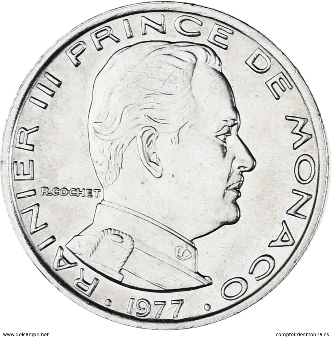 Monnaie, Monaco, Rainier III, Franc, 1977, SUP, Nickel, Gadoury:MC 150, KM:140 - 1960-2001 Nouveaux Francs