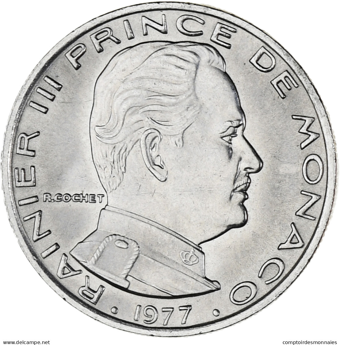 Monnaie, Monaco, Rainier III, Franc, 1977, SPL, Nickel, Gadoury:MC 150, KM:140 - 1960-2001 Nouveaux Francs