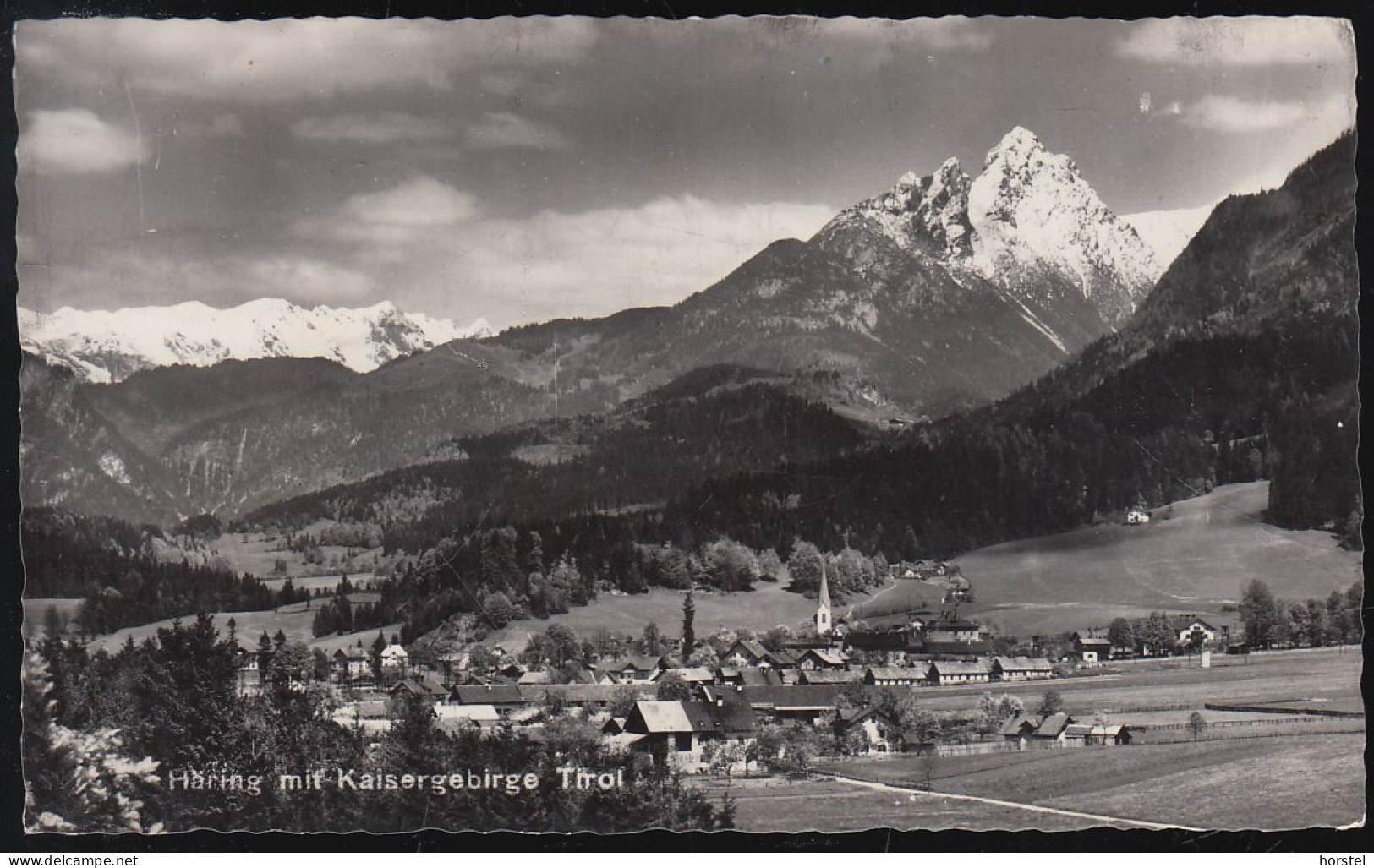 Austria - 6323 Bad Häring - Alte Ortsansicht Mit Kaisergebirge - Nice Stamp - Kirchberg