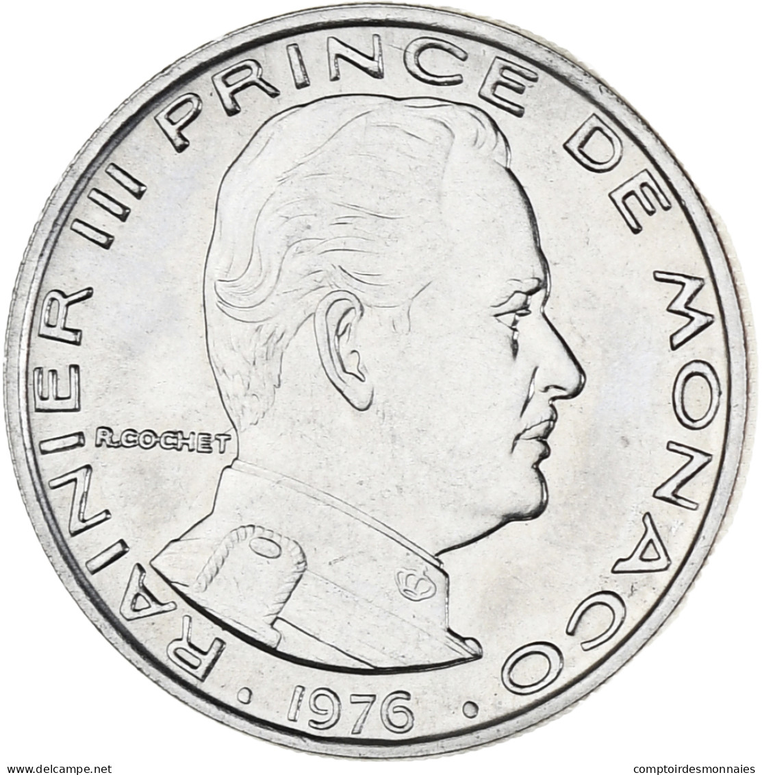 Monnaie, Monaco, Rainier III, Franc, 1976, SUP, Nickel, Gadoury:MC 150, KM:140 - 1960-2001 Nouveaux Francs