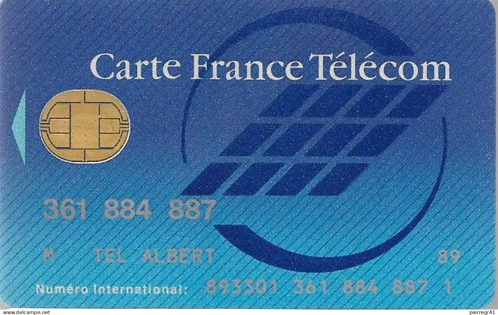 1-CARTE FRANCE TELECOM-PUCE BULL H-INTERNATIONAL- TBE -  Kaarten Van De Busdienst Pastel