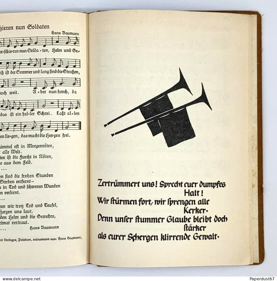 Uns Geht Die Sonne Nicht Unter Lieder der Hitler Jugend 1934 WW2 German Song Book