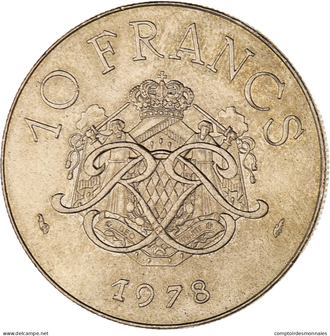 Monnaie, Monaco, Rainier III, 10 Francs, 1978, SUP, Cupronickel Aluminium - 1960-2001 Nouveaux Francs