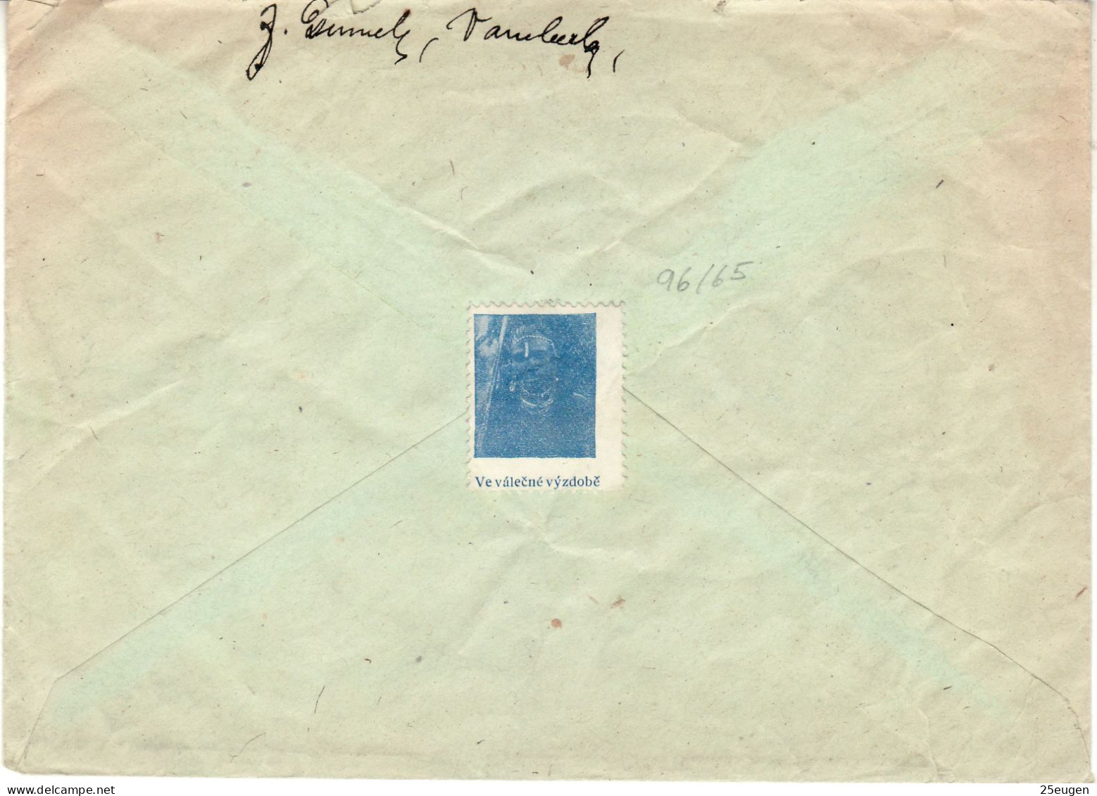 BOHEMIA & MORAVIA 1942 LETTER SENT FROM WAMBERG TO PELHRIMOV - Briefe U. Dokumente