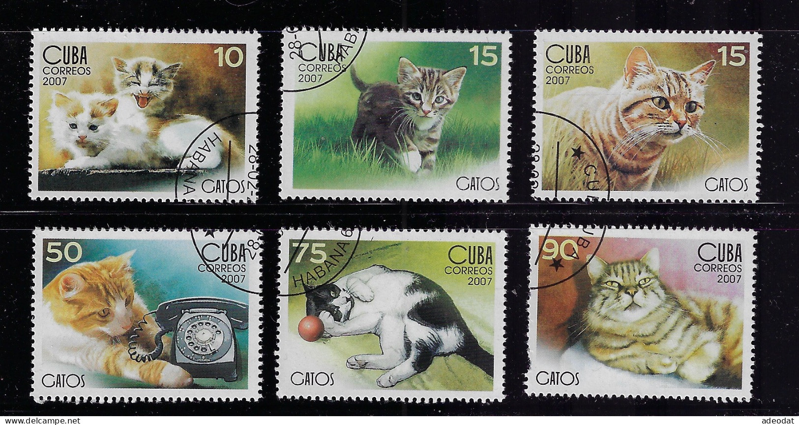 CUBA 2006 SCOTT 4673-4678  CANCELLED - Used Stamps