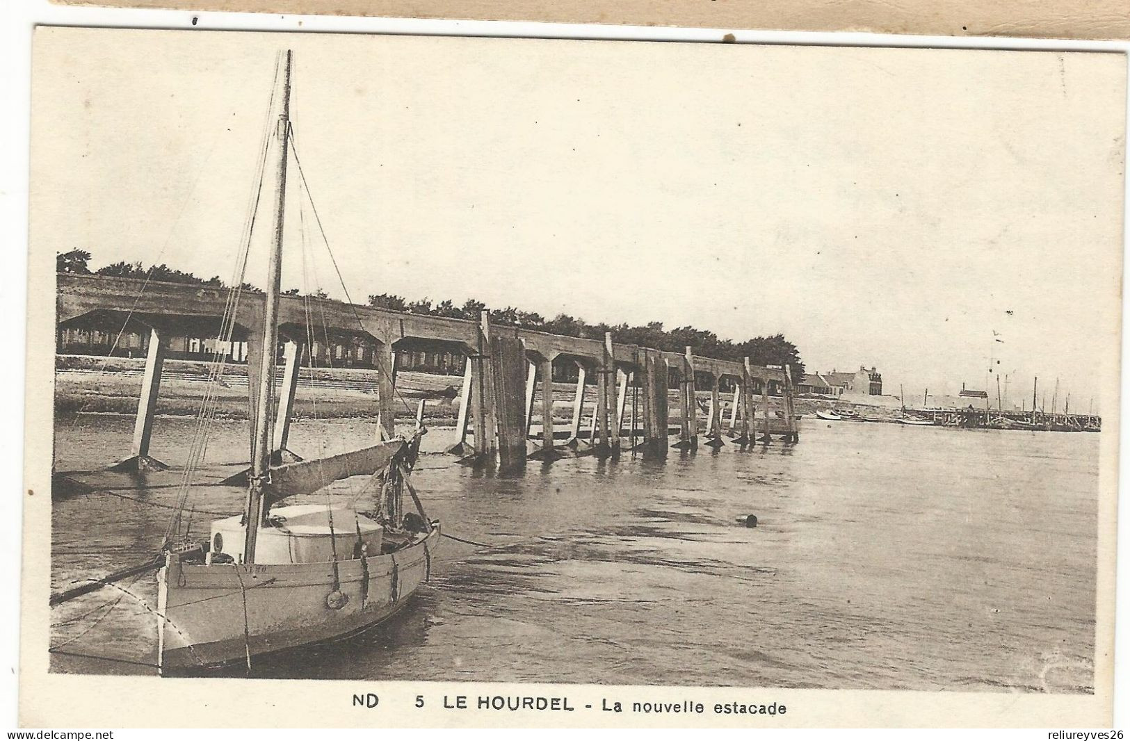 CPA . D.80. N°5, Le Hourdel , La Nouvelle Estacade ,Ed. N.D. - Le Hourdel