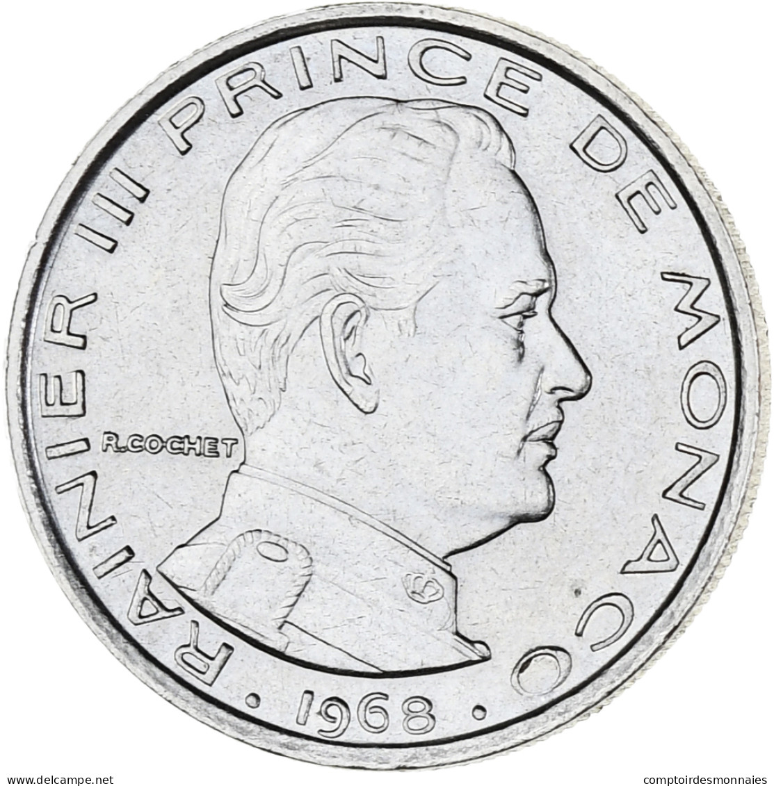 Monaco, Rainier III, Franc, 1968, SUP+, Nickel, Gadoury:MC 150, KM:140 - 1960-2001 Nouveaux Francs