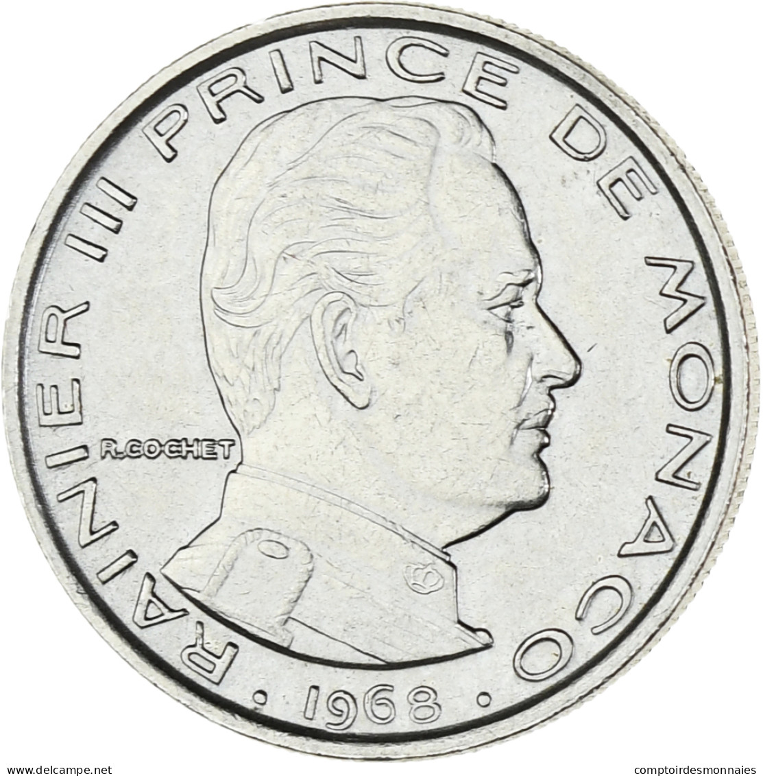 Monaco, Rainier III, Franc, 1968, SUP+, Nickel, Gadoury:MC 150, KM:140 - 1960-2001 Nouveaux Francs