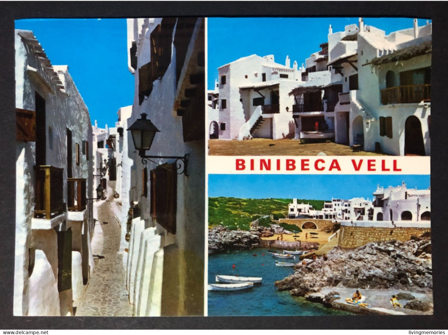 SUB 115 QQ,  Uncirculated Postcard, SPAIN, « BINIBECA VELL (Menorca), Fishing Village - Menorca