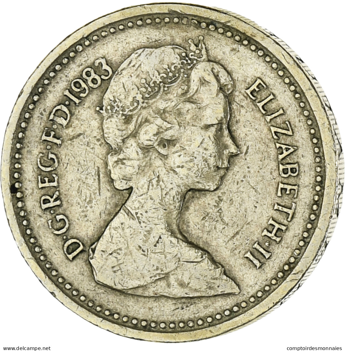 Monnaie, Grande-Bretagne, Elizabeth II, Pound, 1983, TTB, Nickel-Cuivre, KM:933 - 1 Pond