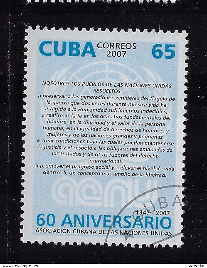 CUBA 2007 SCOTT 4720 CANCELLED - Usados