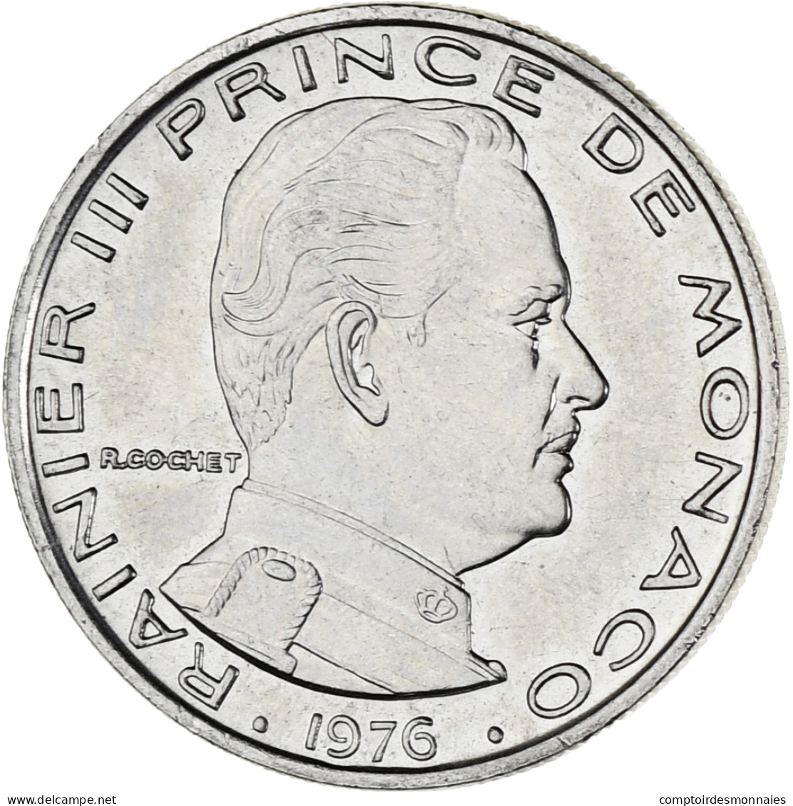 Monnaie, Monaco, Rainier III, Franc, 1976, SUP, Nickel, Gadoury:MC 150, KM:140 - 1960-2001 Nouveaux Francs