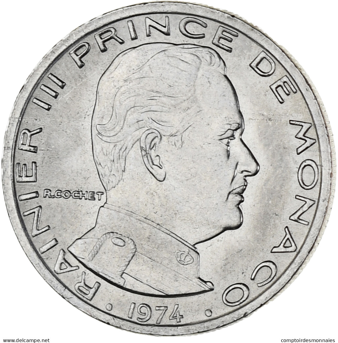 Monnaie, Monaco, Rainier III, Franc, 1974, SPL, Nickel, Gadoury:MC 150, KM:140 - 1960-2001 Nouveaux Francs