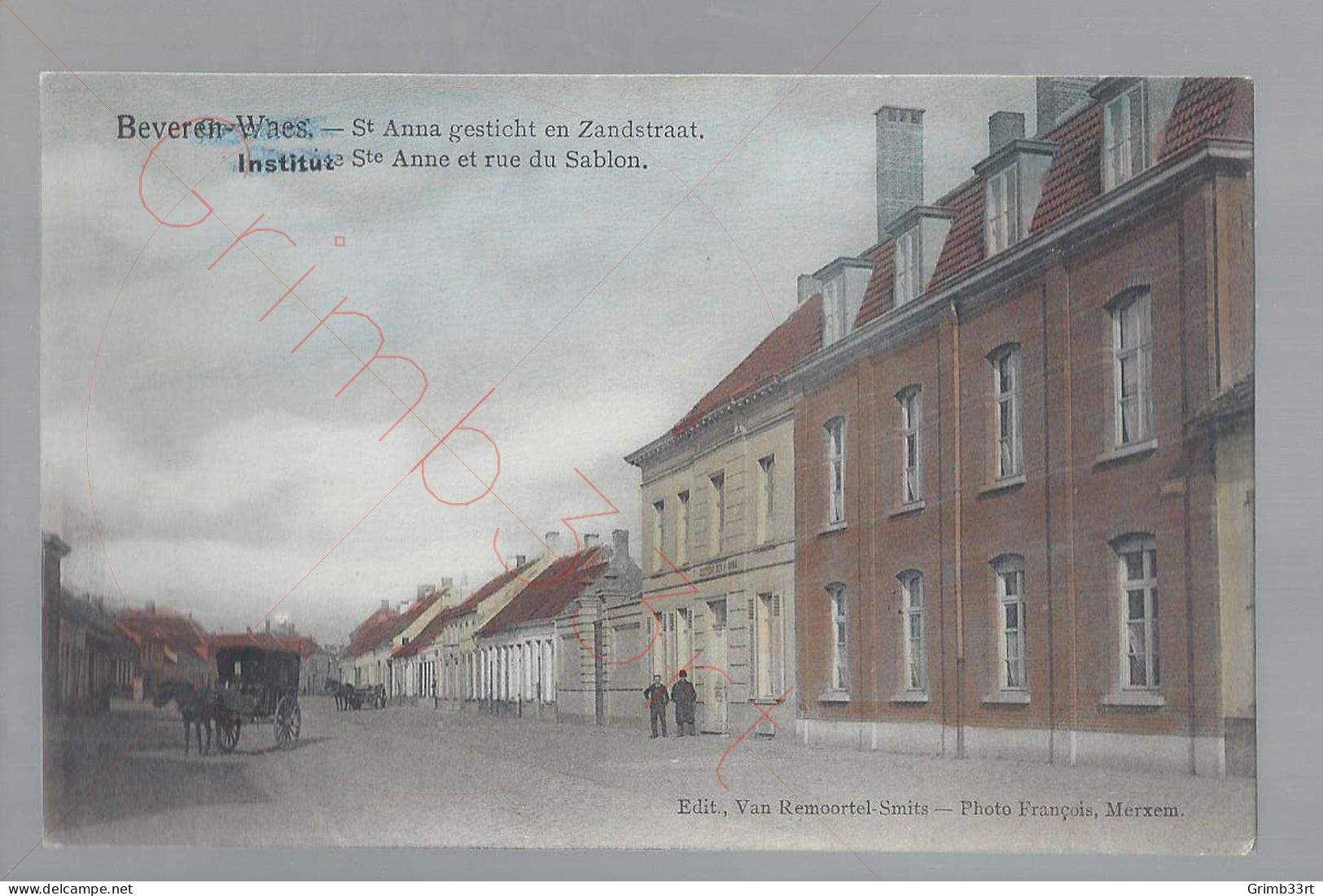 Beveren-Waes - St Anna Gesticht En Zandstraat - Postkaart - Beveren-Waas