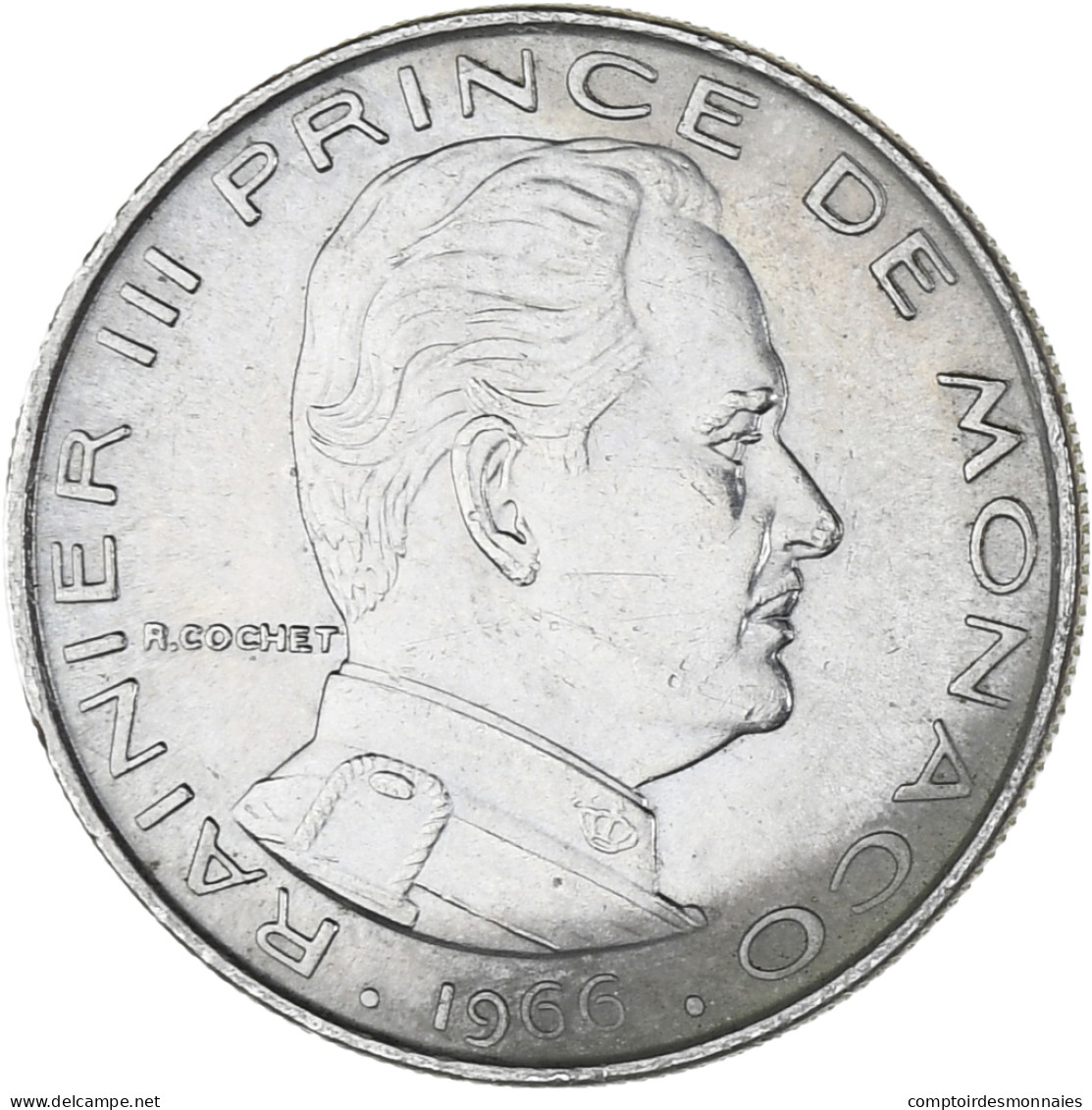 Monnaie, Monaco, Rainier III, Franc, 1966, TTB, Nickel, Gadoury:MC 150, KM:140 - 1960-2001 Nouveaux Francs