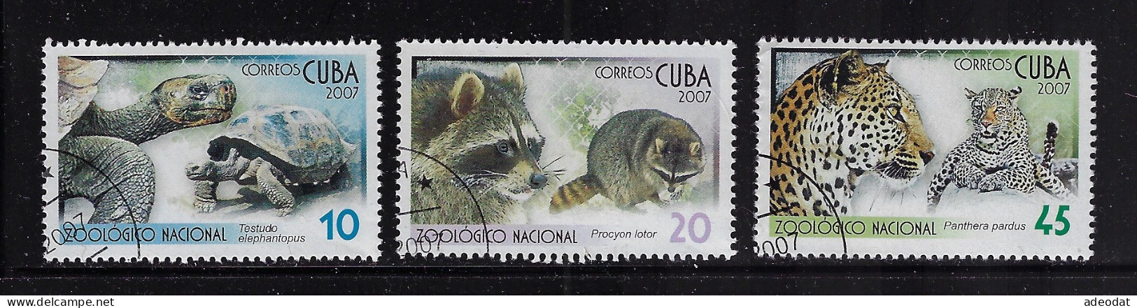 CUBA 2007 SCOTT 4764,4765,4567 CANCELLED - Used Stamps