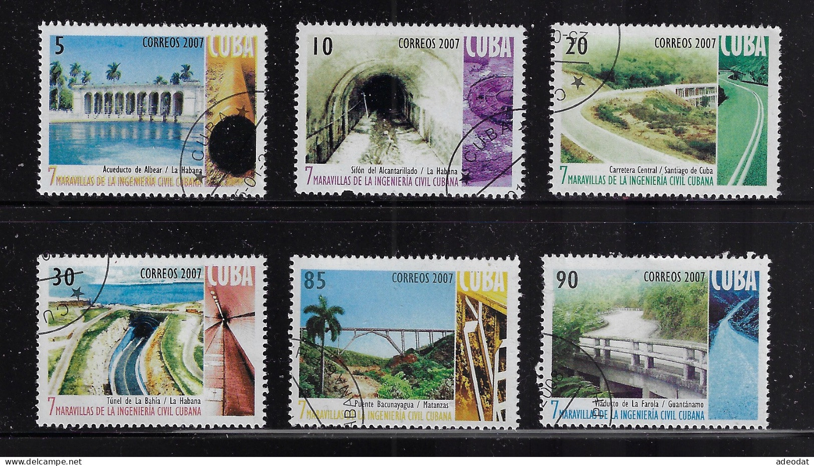 CUBA 2007 SCOTT 4775-4780 CANCELLED - Usati