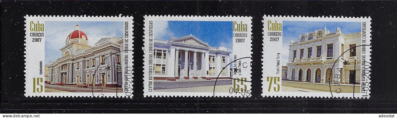 CUBA 2007 SCOTT 4790-4792 CANCELLED - Usados