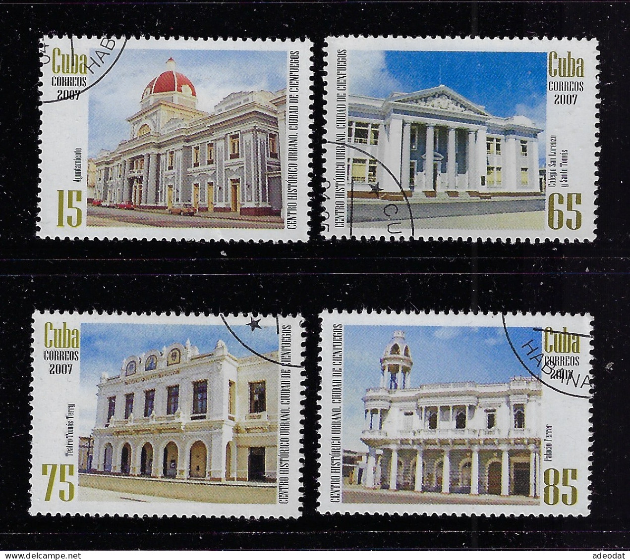 CUBA 2007 SCOTT 4790-4793 CANCELLED - Usati