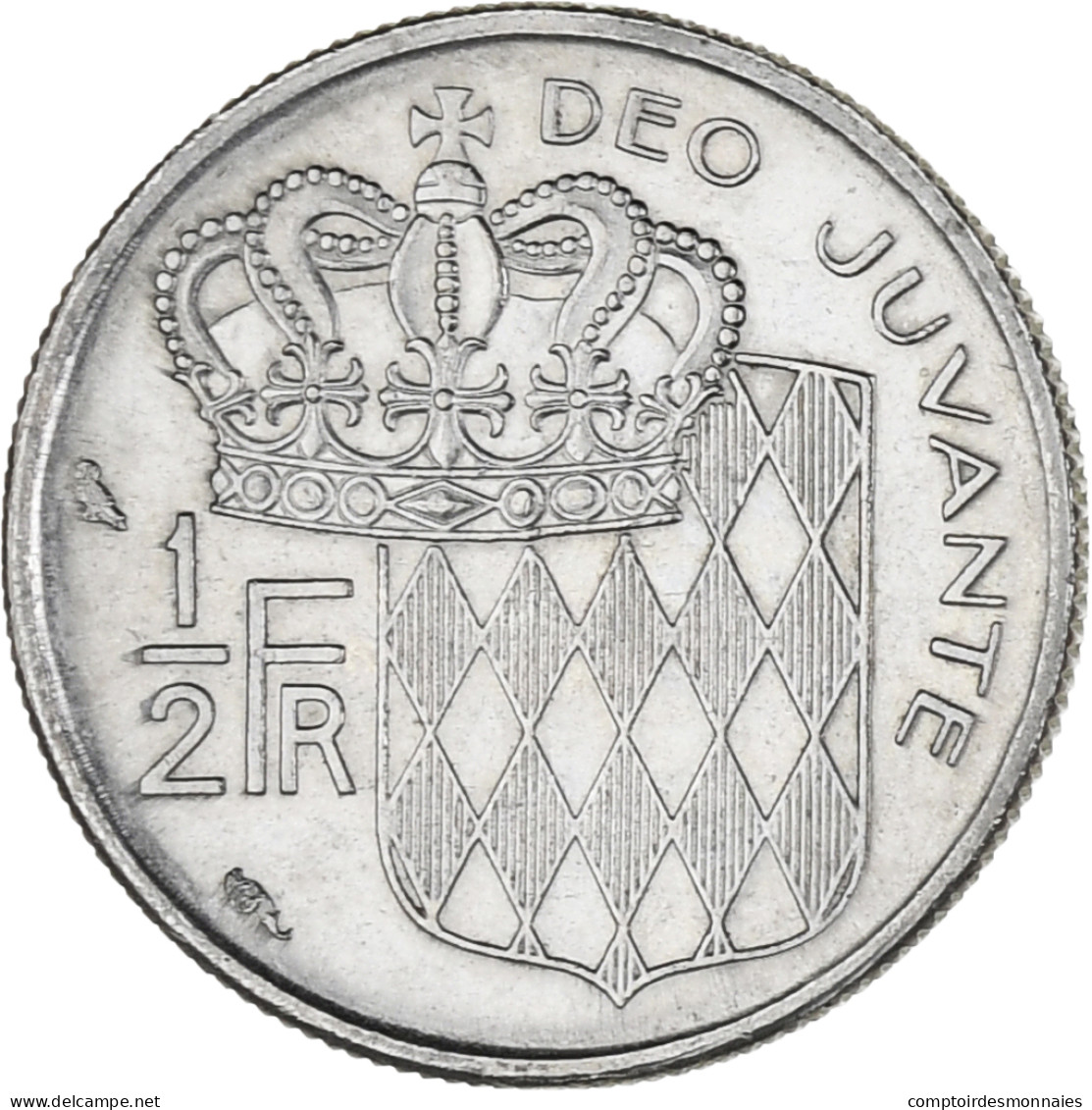 Monnaie, Monaco, Rainier III, 1/2 Franc, 1965, TTB, Nickel, KM:145 - 1960-2001 Nouveaux Francs