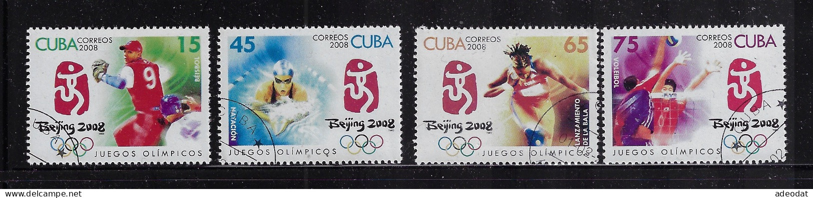 CUBA 2007 SCOTT 4796-4799 CANCELLED - Usati