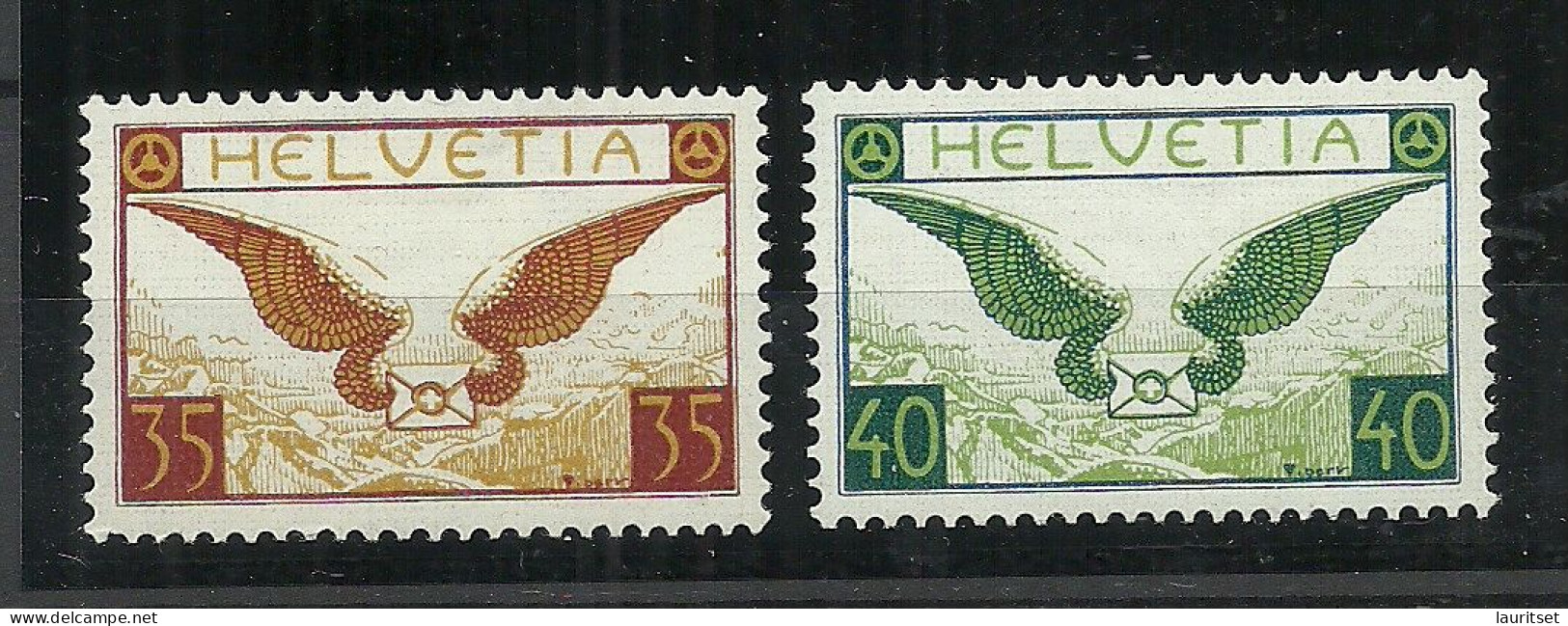 SCHWEIZ Switzerland 1929/1933 Michel 223 - 234 * Air Mail Luftpost - Ungebraucht