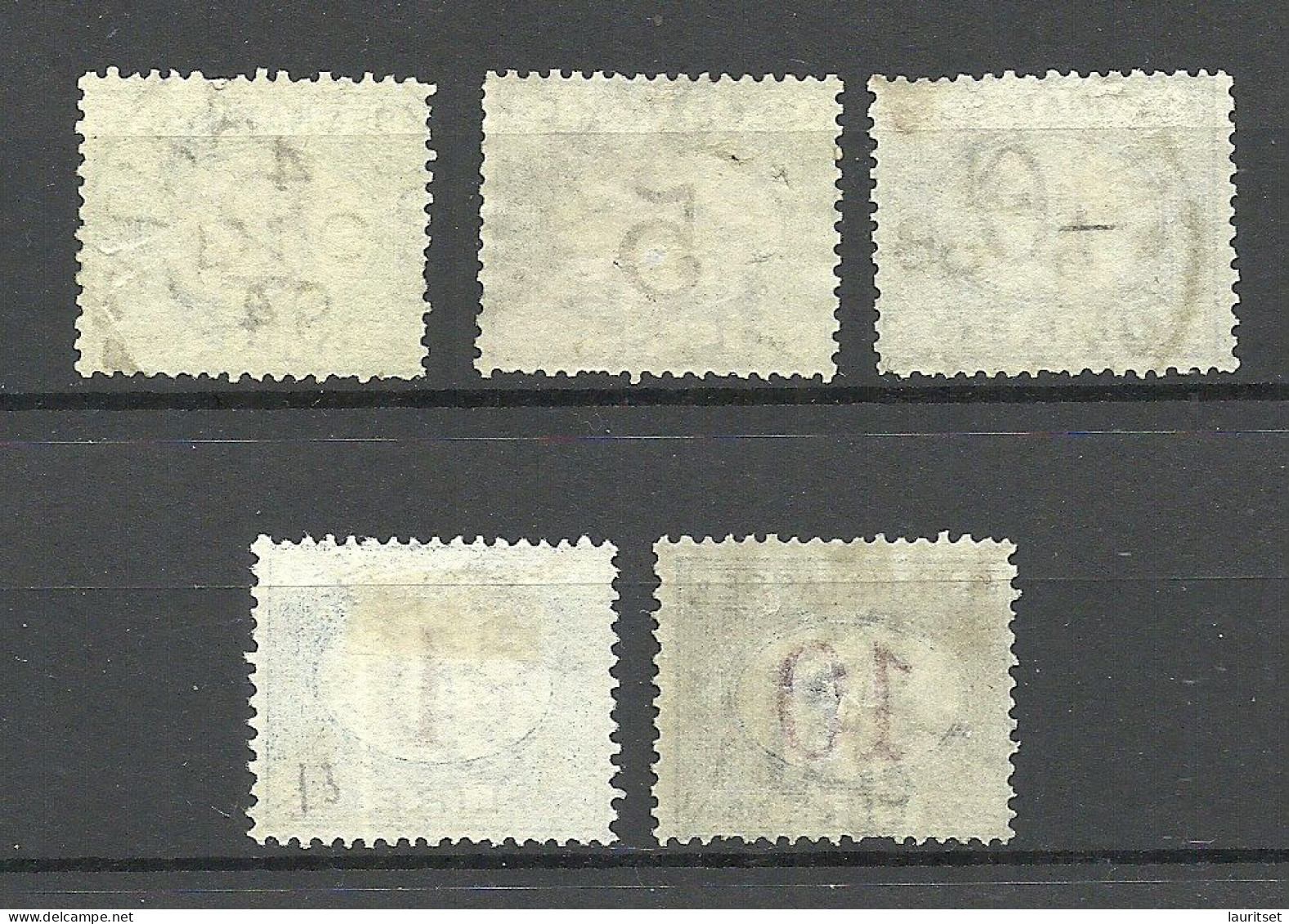 ITALIA ITALY O 1870-1893 Michel 12 - 14 & 18 & 21 Postage Due Portomarken Segnatasse, Used - Taxe