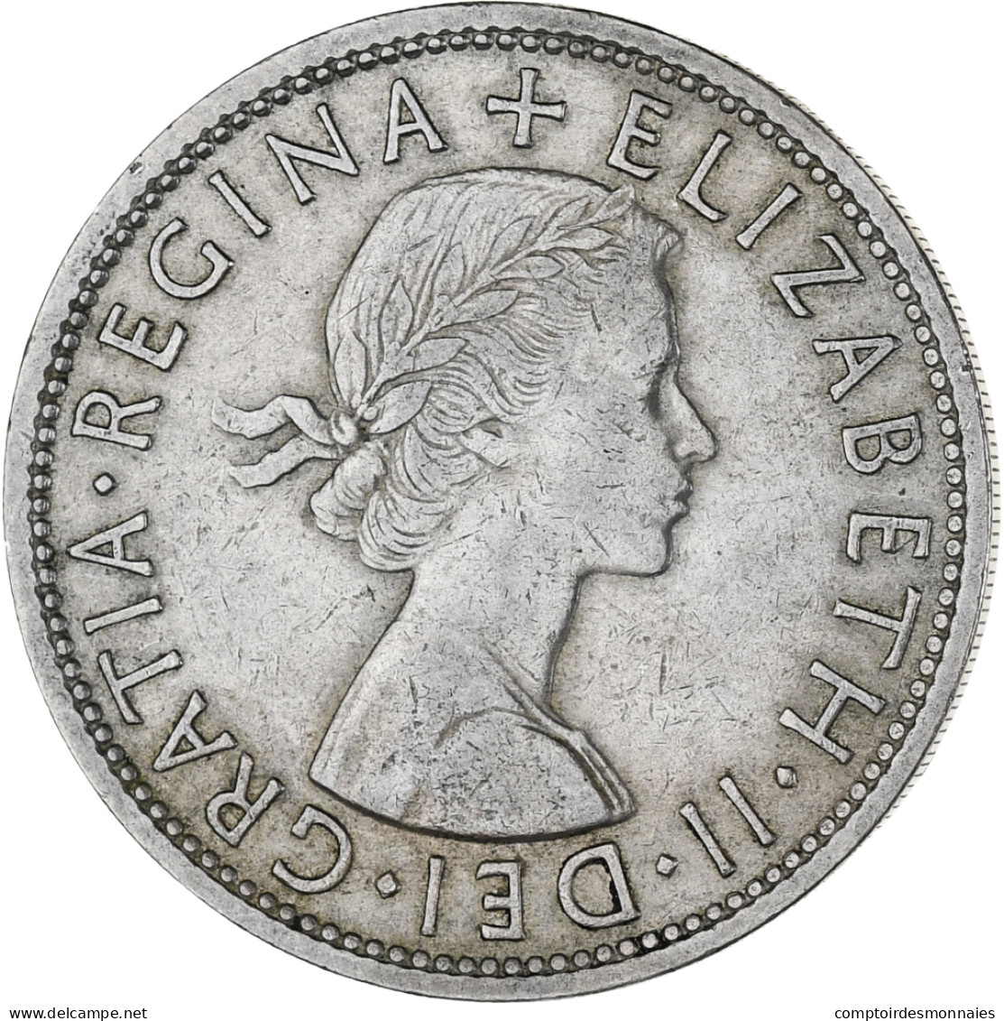 Monnaie, Grande-Bretagne, Elizabeth II, 1/2 Crown, 1960, SUP, Cupro-nickel - K. 1/2 Crown