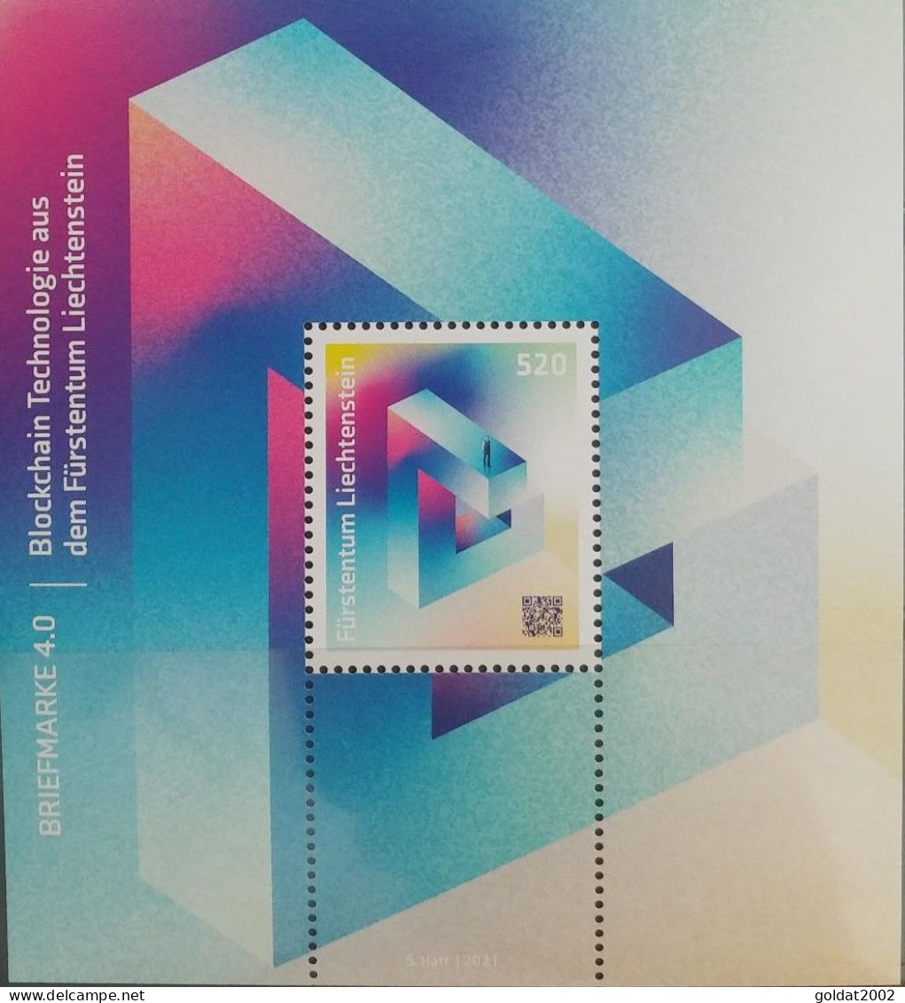Liechtenstein 2021- 2022 -2023 ,Crypto Stamps ( 4.0 - 4.1 - 4.2 ) , " The Knight" ,  UNUSUAL - Unused Stamps