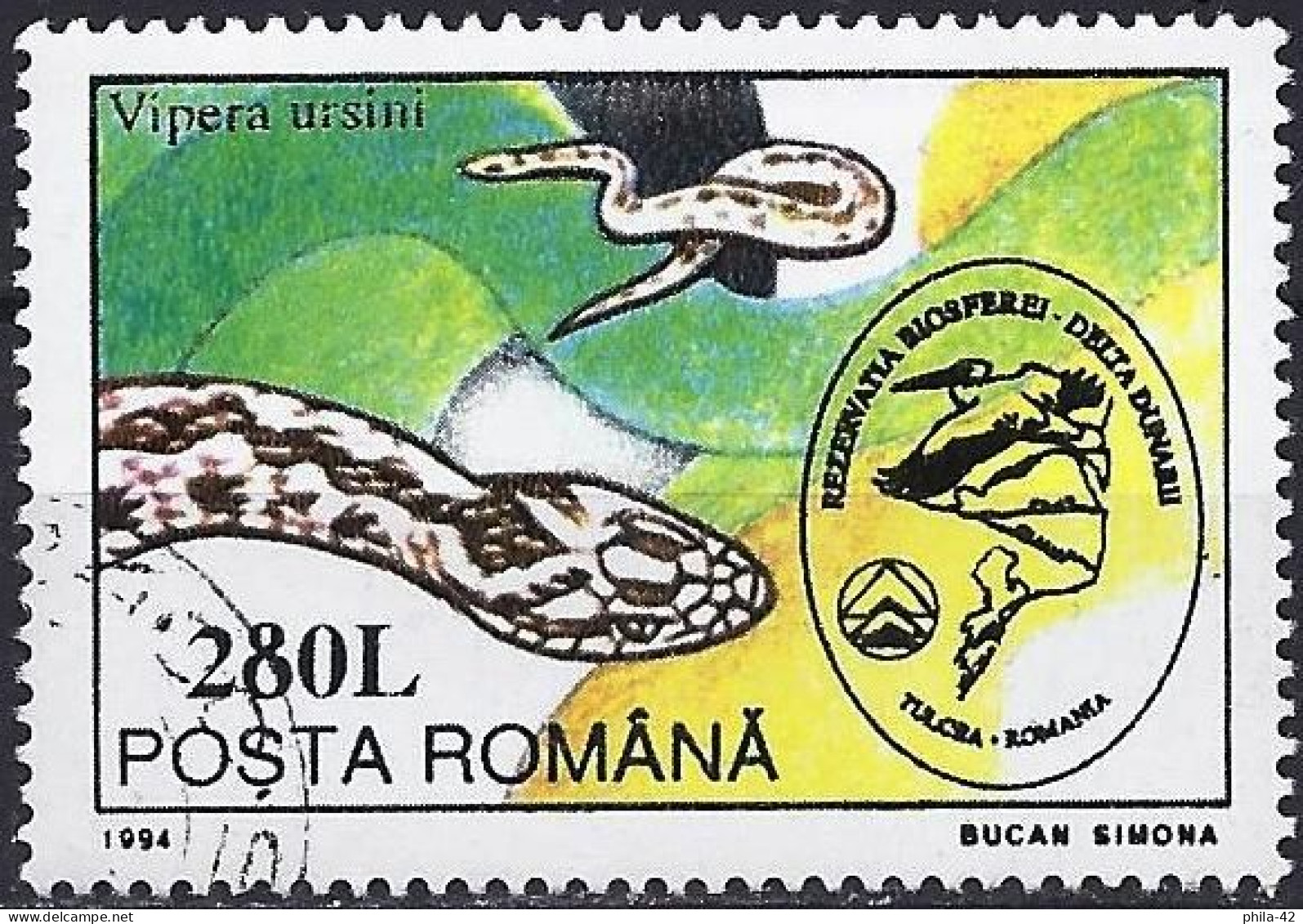 Romania 1994 - Mi 5020 - YT 4187 ( Snake : Meadow Viper ) - Serpents