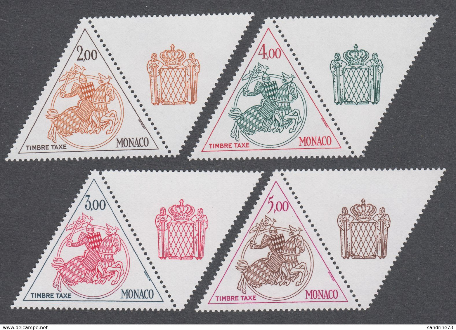 Monaco - Timbres Neufs ** - Taxe N° 71 à 74 -1980 - Très Beaux Sans Charnières - Luxe - Otros & Sin Clasificación