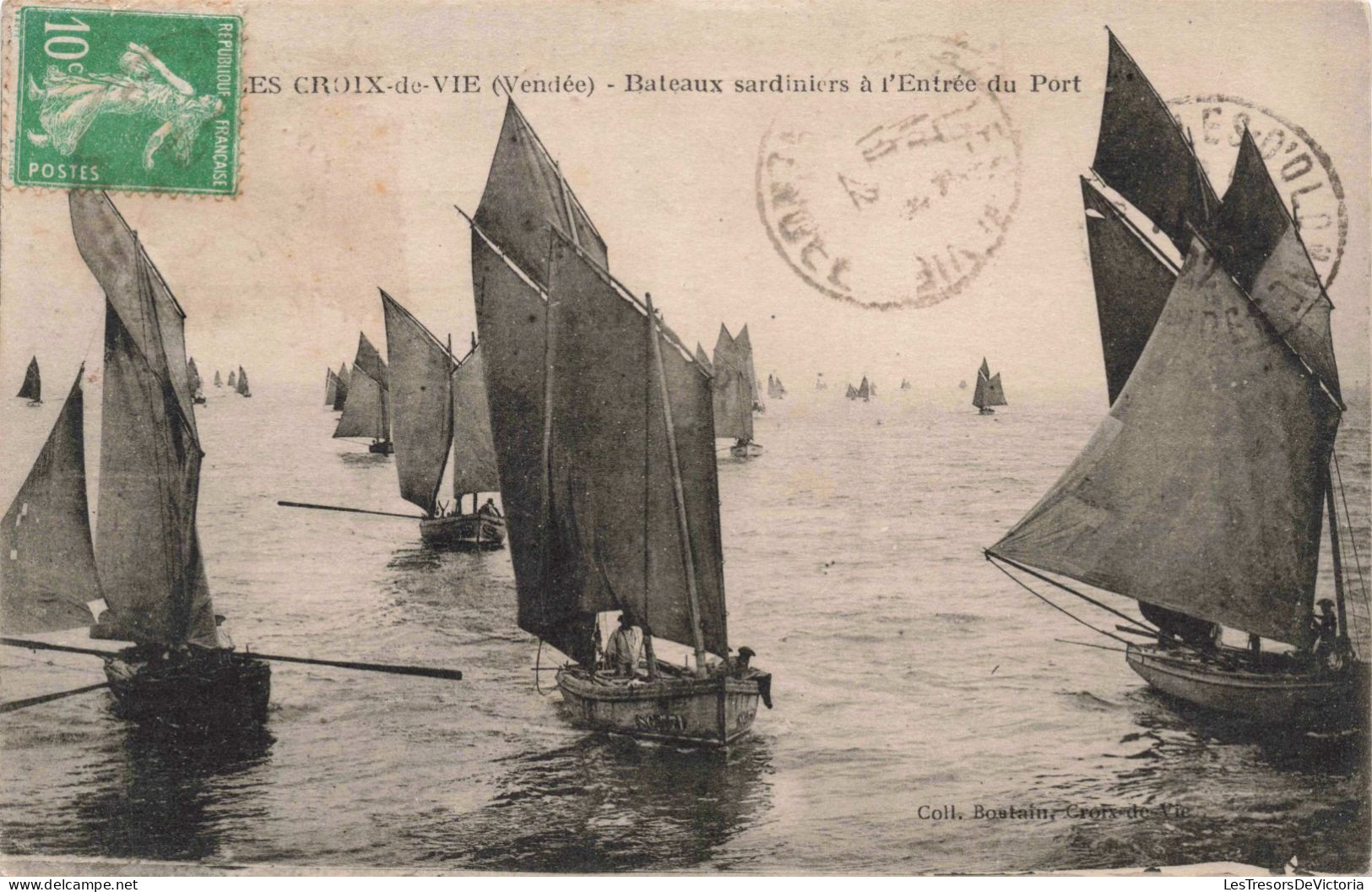 FRANCE - Vendée - Saint Gilles Croix-de-vie - Bateaux Sardiniers à L'entrée Du Port - Carte Postale Ancienne - Saint Gilles Croix De Vie
