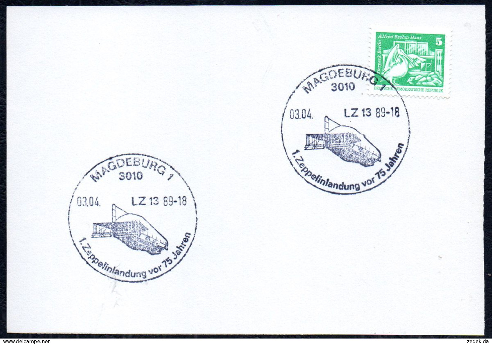 G0613 - Magdeburg - Sonderstempel - Zeppelin - 1er Día – FDC (hojas)