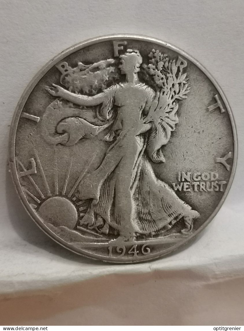 HALF DOLLAR ARGENT 1946 PHILADELPHIE 1/2 DOLLAR LIBERTY WALKING USA / SILVER - 1916-1947: Liberty Walking