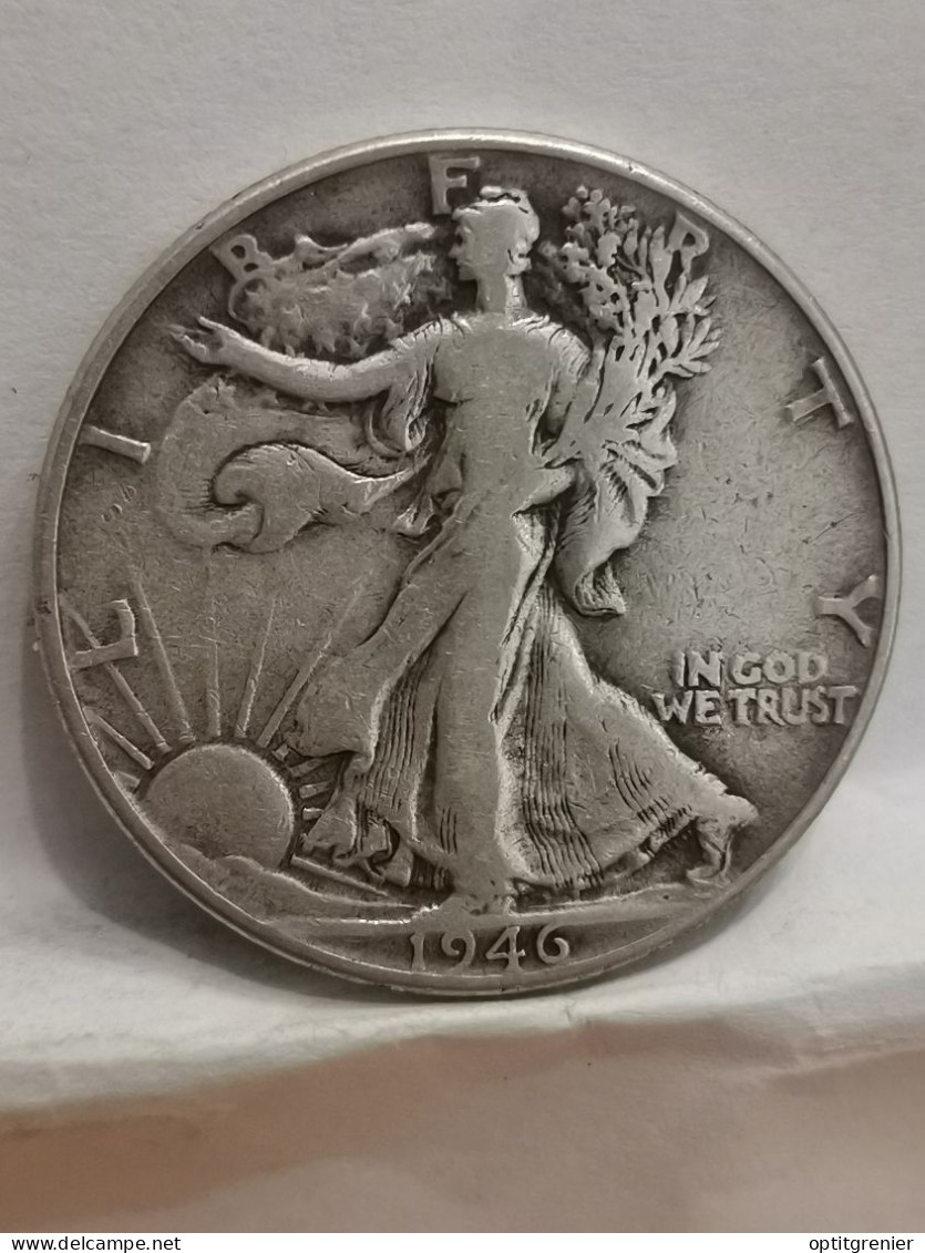 HALF DOLLAR ARGENT 1946 PHILADELPHIE 1/2 DOLLAR LIBERTY WALKING USA / SILVER - 1916-1947: Liberty Walking (Liberté Marchant)