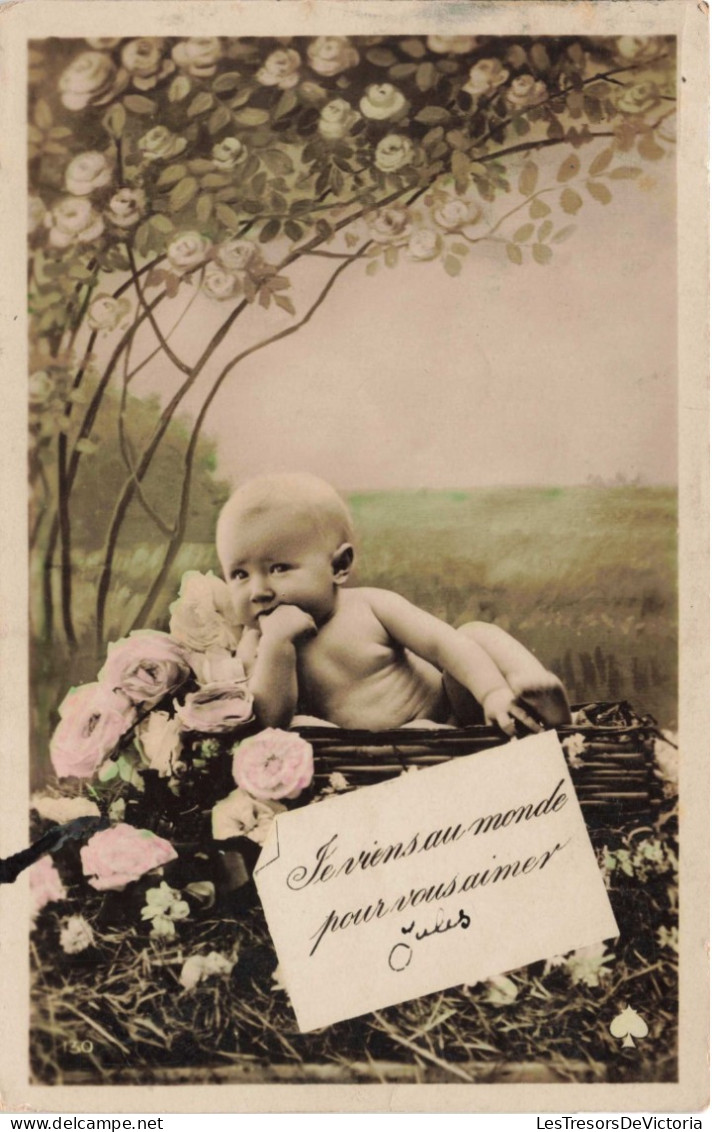 ENFANT - Portrait - Je Suis Venu Au Monde Pour Vous Aimer Jules -  Carte Postale Ancienne - Szenen & Landschaften