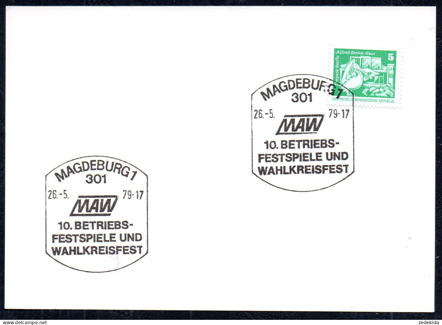 G4610 - Magdeburg - Sonderstempel - MAW Festspiele - 1er Día – FDC (hojas)